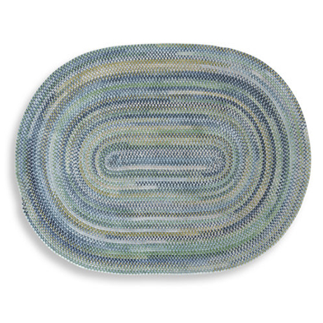 Blue Braided Rug