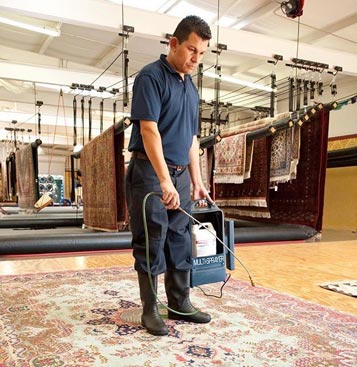 Rug Fiber Protector Application