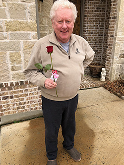 Customer With Rose