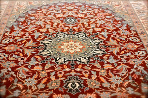 A Hand Hooked Oriental Rug