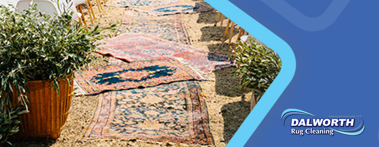 How To Incorporate This New Bohemian Decor Trend For Your Wedding This Year:  Ceremony Rugs