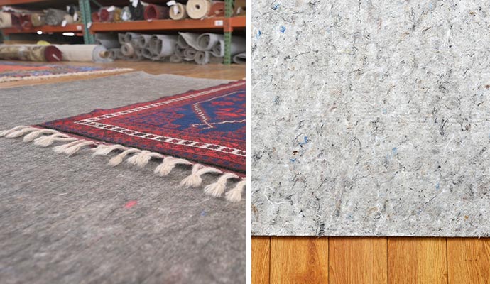 Collage of non slip and waterproof rug pads Collage of non slip and waterproof rug pads