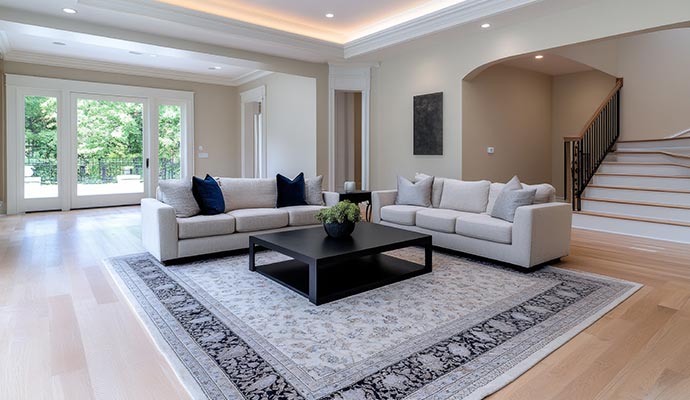 Living room area rug