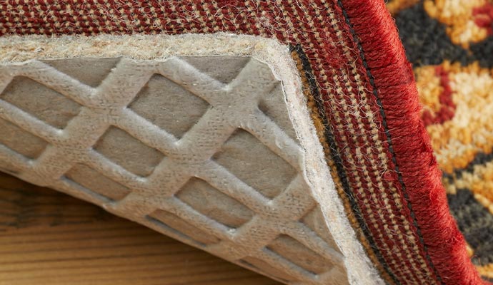 Rug pad backing macro