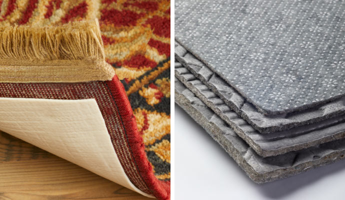 Different types of rug pad