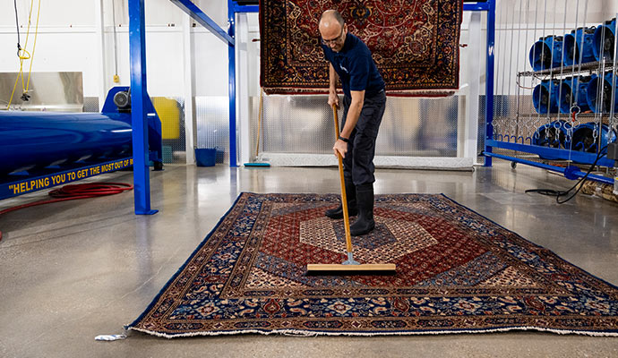 Professional rug cleaning service