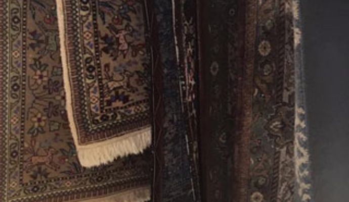 Fire damaged rug