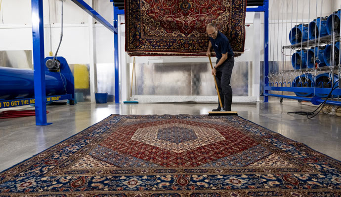 Professional Iranian rug cleaning service