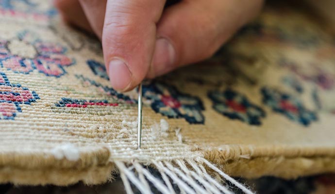 repairing damaged rug in Haltom City