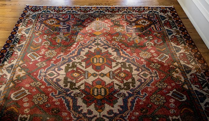 Dull colored rug