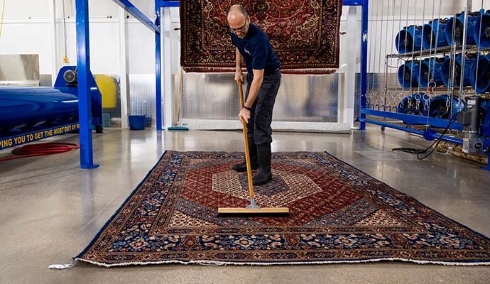 Professional rug cleaning service
