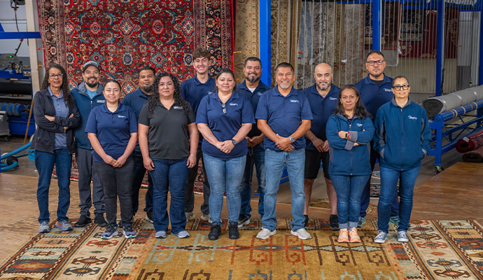 Dalworth Rug Cleaning team members posing together