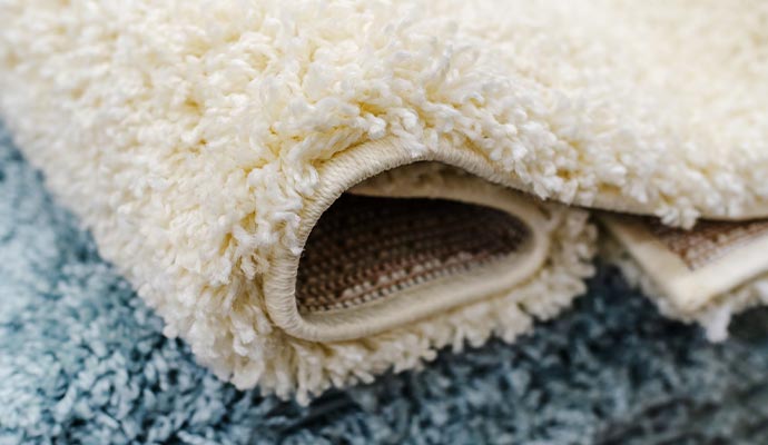 Cream shag rug texture