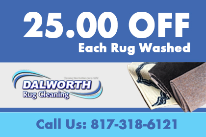 25.00 Off Each Rug Washed