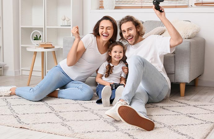 Homeowners enjoying indoor air fresh and clean.